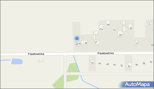 Kopana, Pawłowicka, 43, mapa Kopana