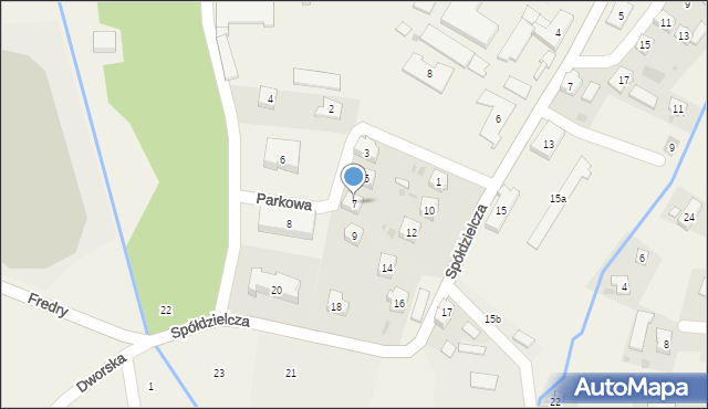 Korczyna, Parkowa, 7, mapa Korczyna