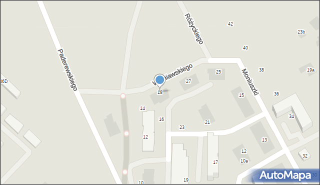 Kościerzyna, Paderewskiego Ignacego Jana, 18, mapa Kościerzyna