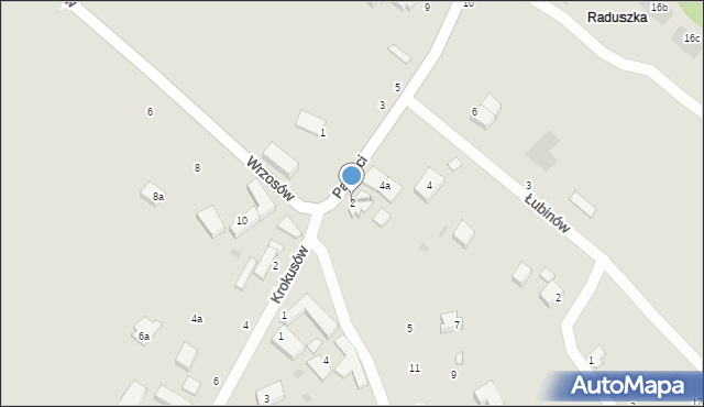 Koszalin, Paproci, 2, mapa Koszalina