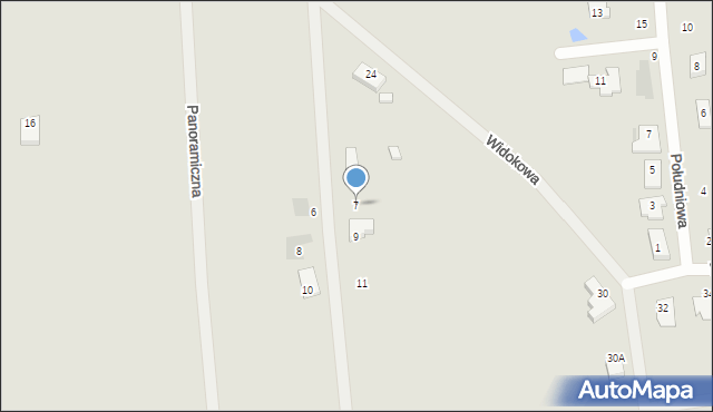 Koszalin, Panoramiczna, 7, mapa Koszalina