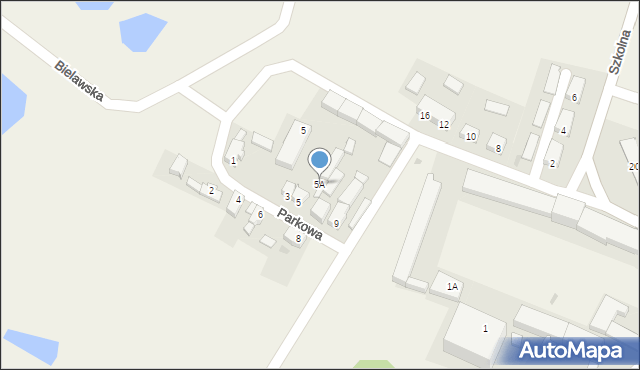 Kotla, Parkowa, 5A, mapa Kotla