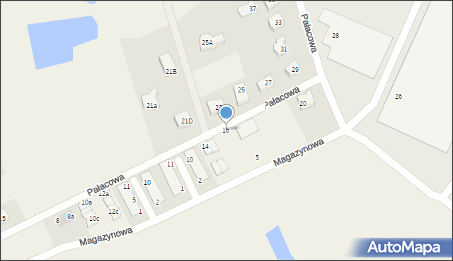 Kowale, Pałacowa, 16, mapa Kowale