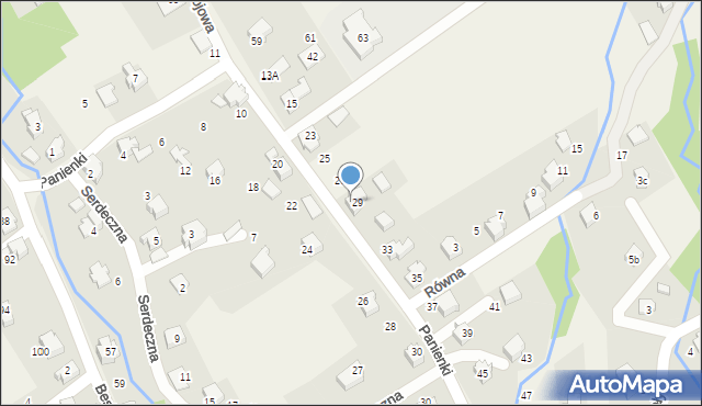 Kozy, Panienki, 31, mapa Kozy