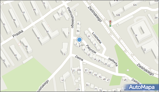 Kraków, Patynów Heleny i Leona, 4, mapa Krakowa