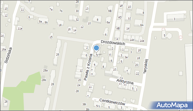 Kraków, Pawła z Krosna, 3, mapa Krakowa