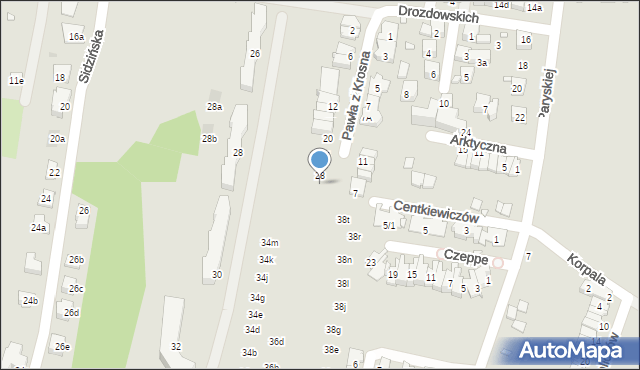 Kraków, Pawła z Krosna, 30, mapa Krakowa