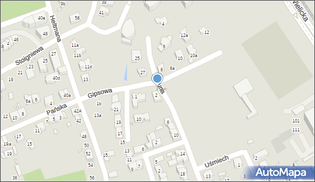 Kraków, Pańska, 1a, mapa Krakowa