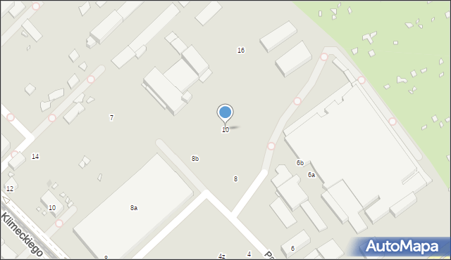 Kraków, Pana Tadeusza, 10, mapa Krakowa