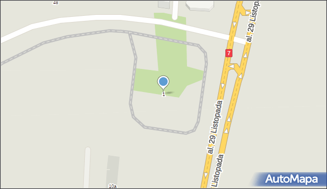 Kraków, Papierni Prądnickich, 1, mapa Krakowa