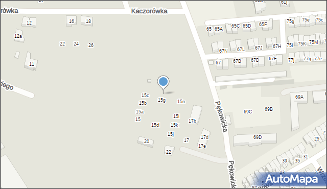 Kraków, Paszkowskiego Franciszka, gen., 15h, mapa Krakowa