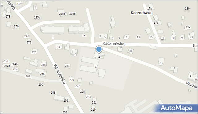 Kraków, Paszkowskiego Franciszka, gen., 4, mapa Krakowa