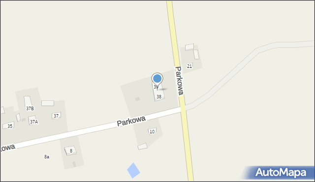 Kraśniczyn, Parkowa, 38A, mapa Kraśniczyn