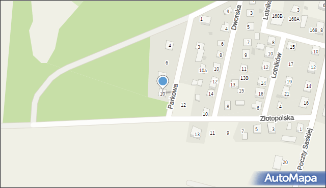 Kroczewo, Parkowa, 10, mapa Kroczewo