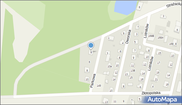 Kroczewo, Parkowa, 4, mapa Kroczewo