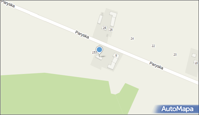 Kroczewo, Paryska, 11, mapa Kroczewo