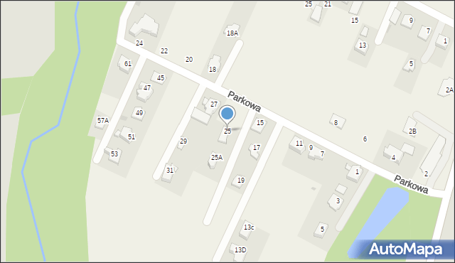 Krościenko Wyżne, Parkowa, 25, mapa Krościenko Wyżne