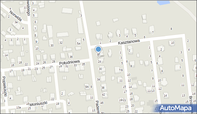 Krośniewice, Paderewskiego Ignacego Jana, 22, mapa Krośniewice