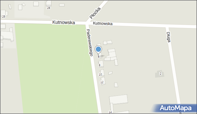 Krośniewice, Paderewskiego Ignacego Jana, 6, mapa Krośniewice