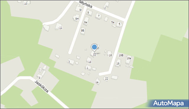 Krosno Odrzańskie, Paderewskiego Ignacego Jana, 12, mapa Krosno Odrzańskie