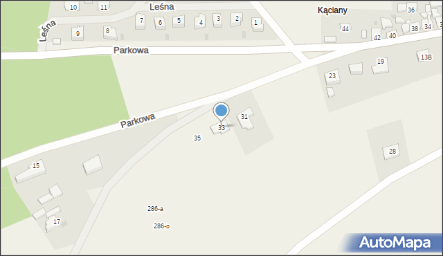 Kruszewo, Parkowa, 33, mapa Kruszewo