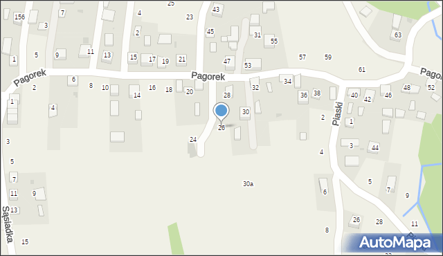 Krzeczów, Pagorek, 26, mapa Krzeczów