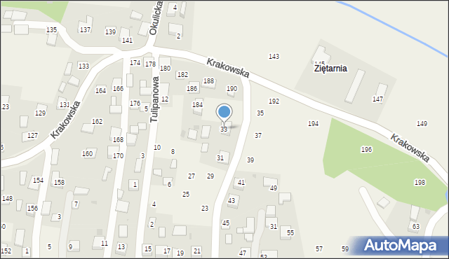 Krzeczów, Pagorek, 33, mapa Krzeczów