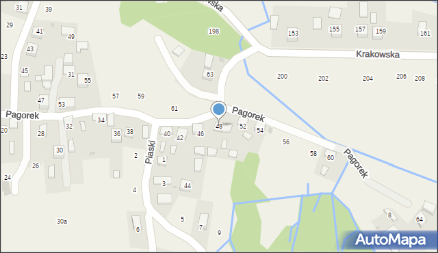 Krzeczów, Pagorek, 48, mapa Krzeczów