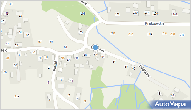 Krzeczów, Pagorek, 52, mapa Krzeczów