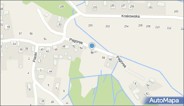 Krzeczów, Pagorek, 56, mapa Krzeczów