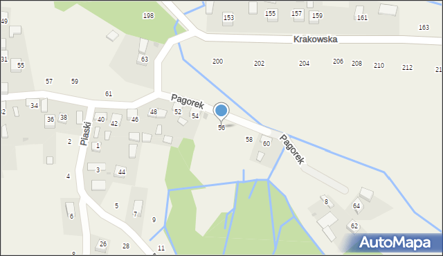 Krzeczów, Pagorek, 56, mapa Krzeczów