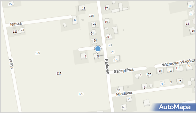 Krzysztoforzyce, Parkowa, 28, mapa Krzysztoforzyce