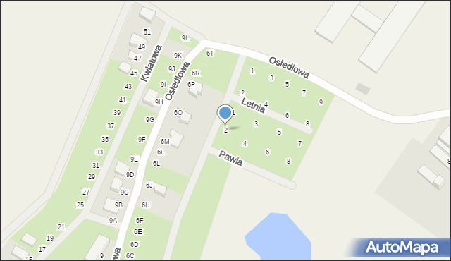 Kusowo, Pawia, 2, mapa Kusowo