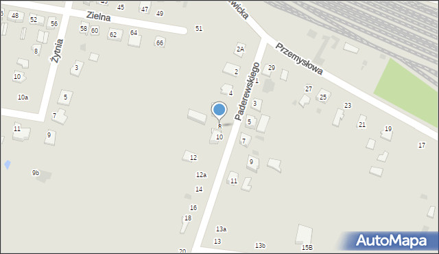 Kutno, Paderewskiego Ignacego Jana, 8, mapa Kutno