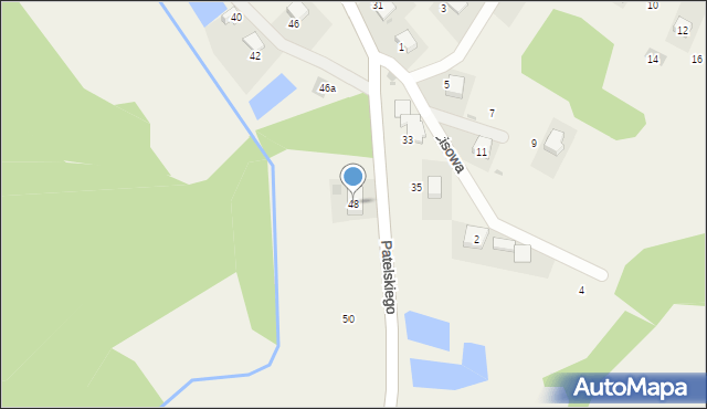 Kwaczała, Patelskiego, 48, mapa Kwaczała