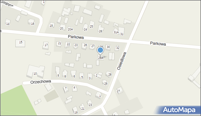 Łabunie, Parkowa, 29A, mapa Łabunie