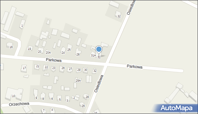 Łabunie, Parkowa, 31, mapa Łabunie