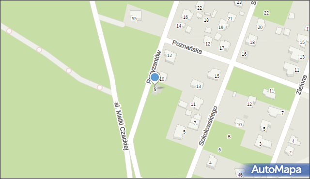 Laski, Partyzantów, 8, mapa Laski