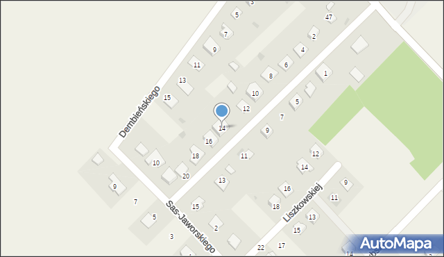 Laskowice, Parczewskiego Erazma, 14, mapa Laskowice