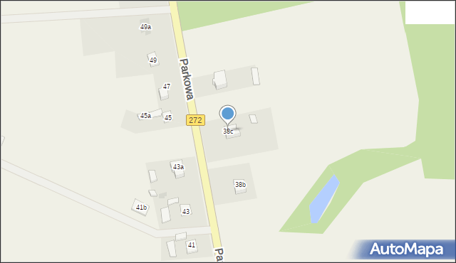 Laskowice, Parkowa, 38c, mapa Laskowice