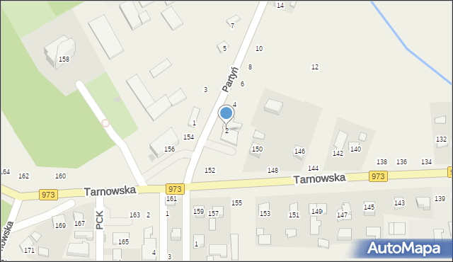 Łęg Tarnowski, Partyń, 2, mapa Łęg Tarnowski