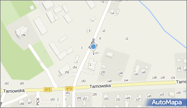 Łęg Tarnowski, Partyń, 4, mapa Łęg Tarnowski