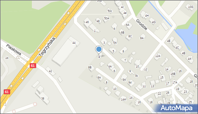 Legionowo, Partyzantów, 4, mapa Legionowo