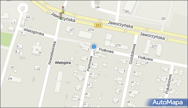 Legnica, Palmowa, 2, mapa Legnicy