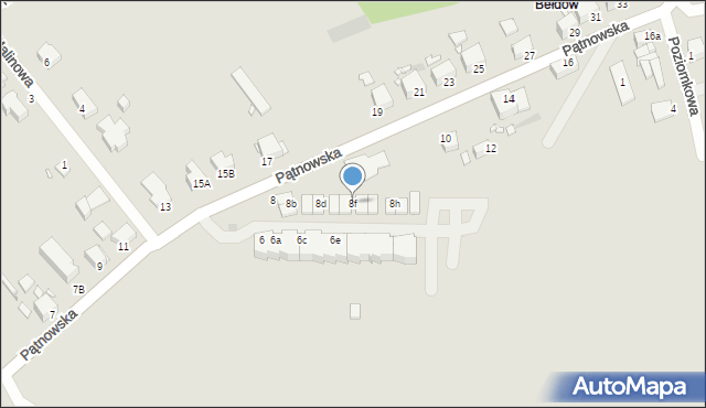 Legnica, Pątnowska, 8f, mapa Legnicy