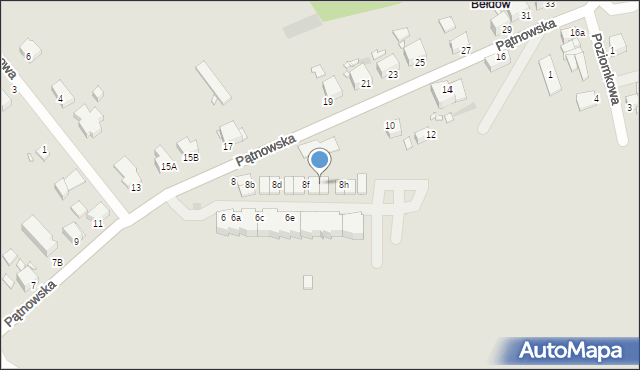 Legnica, Pątnowska, 8g, mapa Legnicy