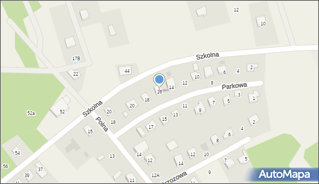 Leoncin, Parkowa, 16, mapa Leoncin
