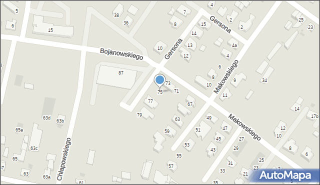 Leszno, Pankiewicza Józefa, 75, mapa Leszno