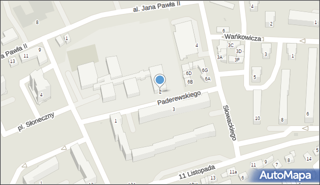 Libiąż, Paderewskiego Ignacego Jana, 2, mapa Libiąż