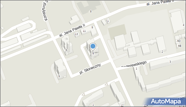 Libiąż, Paderewskiego Ignacego Jana, 4, mapa Libiąż